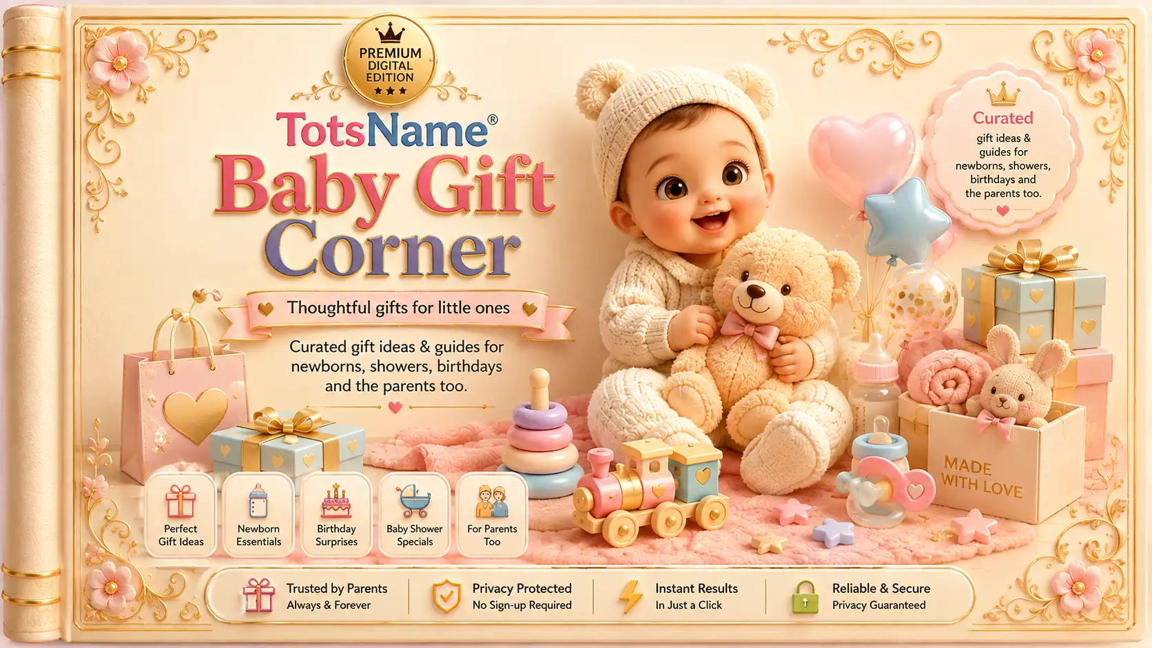 TotsName Baby Gift Corner — thoughtful gifts for little ones