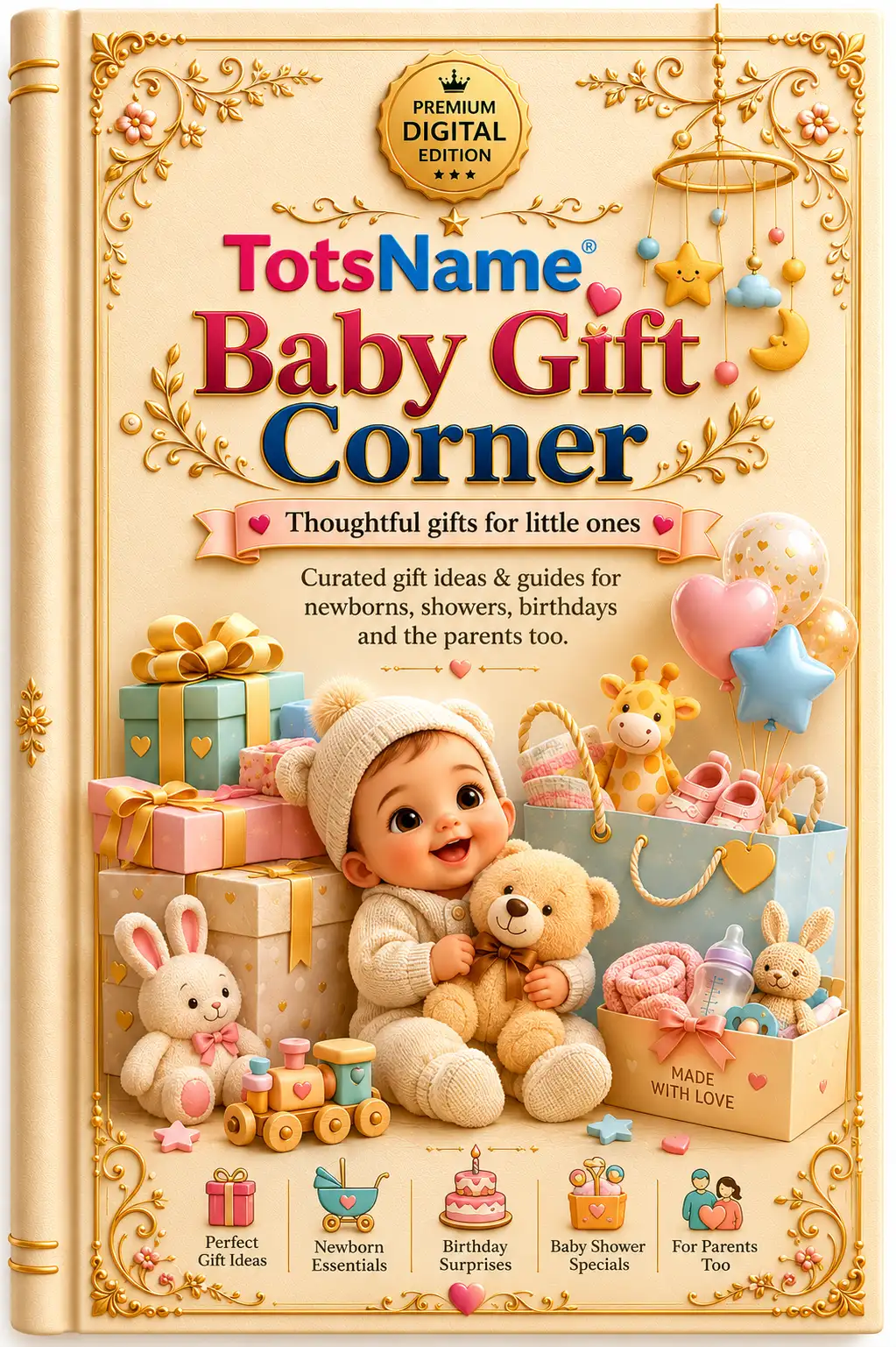 TotsName Baby Gift Corner — curated gift ideas for newborns, showers, birthdays and the parents too