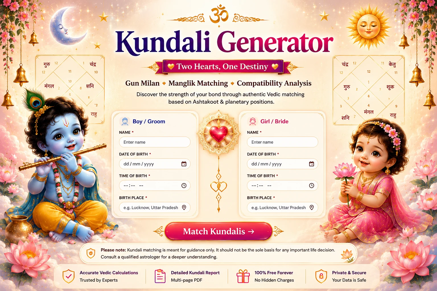Milan Kundali Matching — TotsName